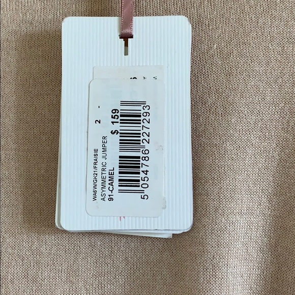 Ted Baker London Asymmetric Cashmere Top Size 2 - Picture 10 of 14